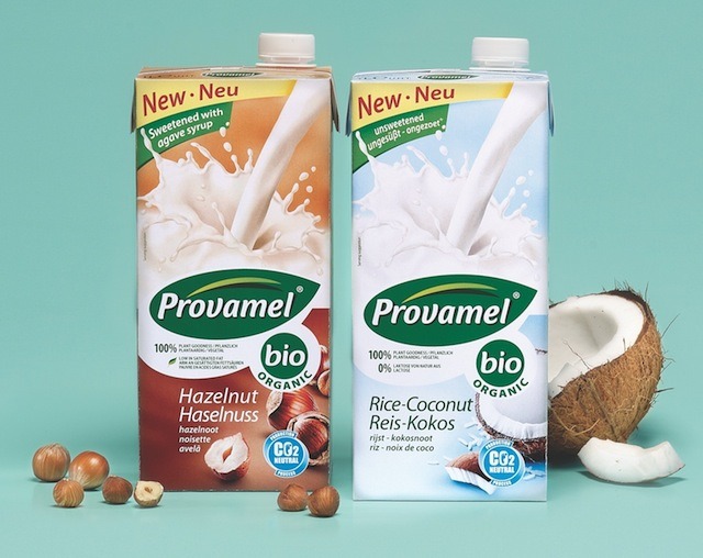 Köstliche neue Milchalternativen: Haselnuss- und Reiskokos-Drink von  Provamel