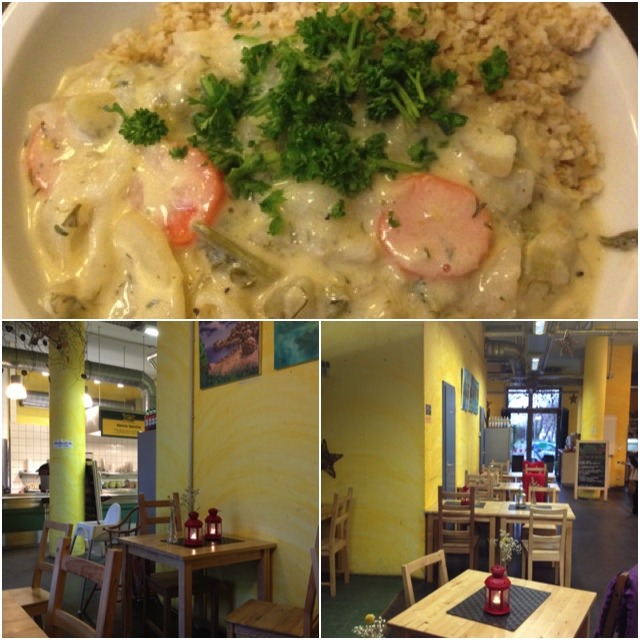 Veganes Mittagessen im Biomarkt: LPG Berlin