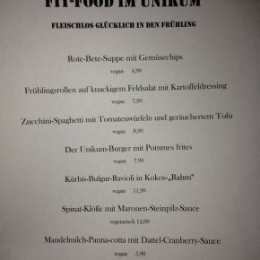 Veganes Candlelight Dinner im Kaffeehaus/Restaurant Unikum in Bad Schönborn