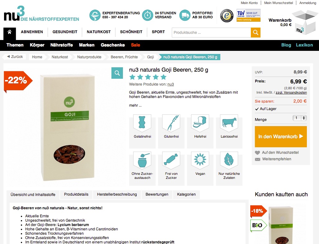 Shop-Vorstellung: nu3 – die Nährstoffexperten