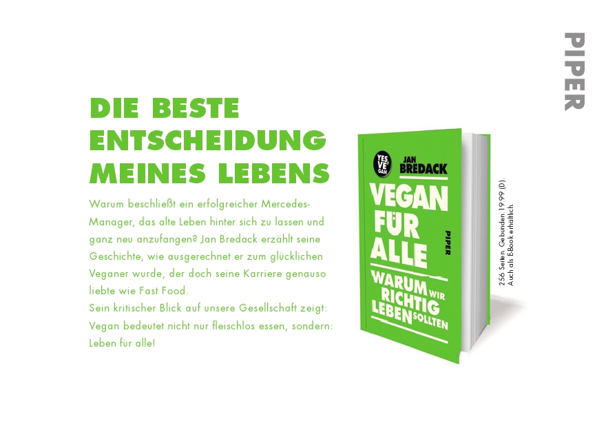 Buchtipp: Vegan für Alle von Jan Bredack