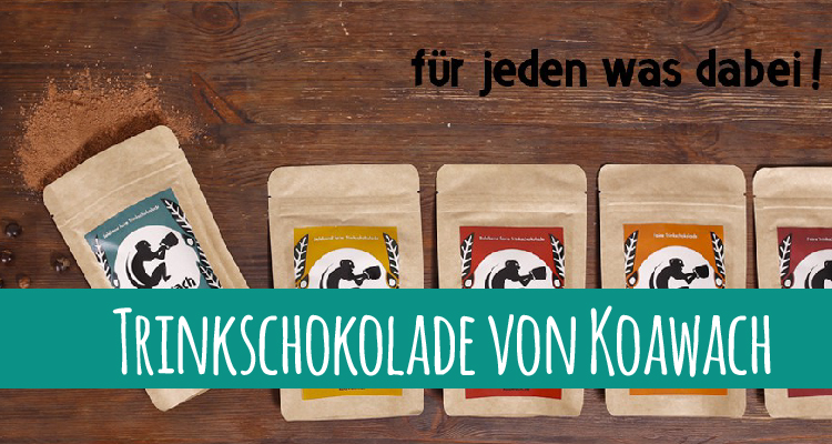 Trinkschokoladen die wach machen von Koawach