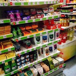 Vegane Produkte vom Veganz im Einzelhandel