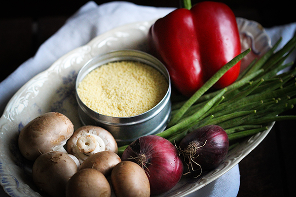 Zutaten für das Couscousgericht