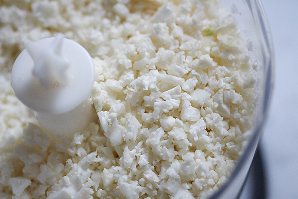 Blumenkohl klein schreddern