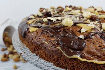 Schoko-Haselnuss-Brownie