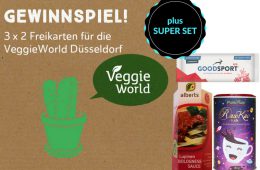 Sei bei der VeggieWorld Düsseldorf dabei und gewinne 3 x 2 Freikarten!