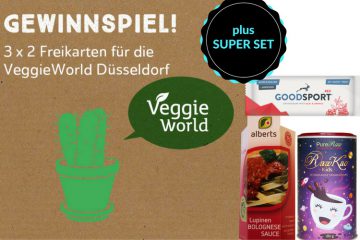 Sei bei der VeggieWorld Düsseldorf dabei und gewinne 3 x 2 Freikarten!