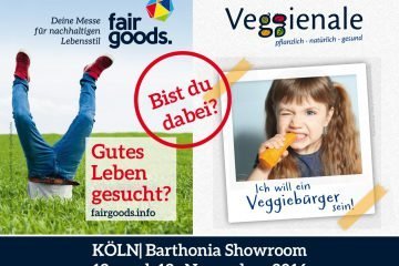 Veggienale – Messe für vegane Lebenskultur am 12./13. November in Köln