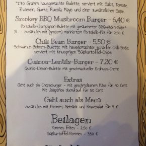 Lia's Kitchen Speisekarte Burger