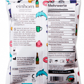 Einhorn Kondome Verpackung