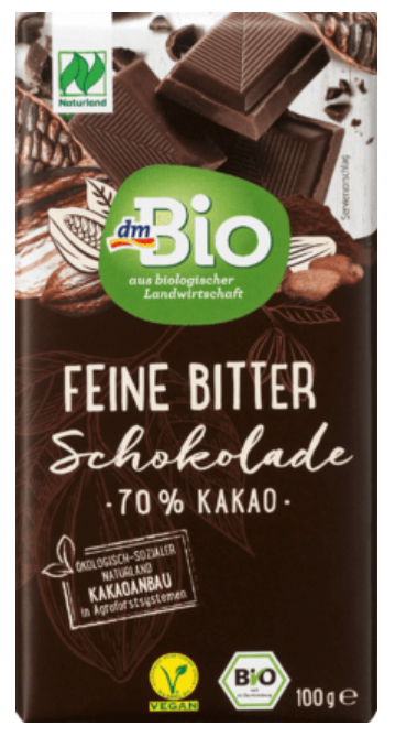 vegane schokolade von dmBio