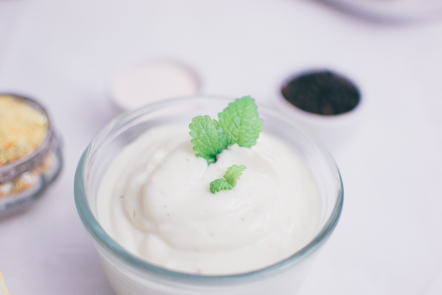 Selbstgemachte vegane Mayonnaise