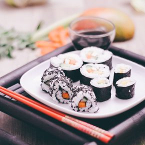 Gesundes veganes Sushi