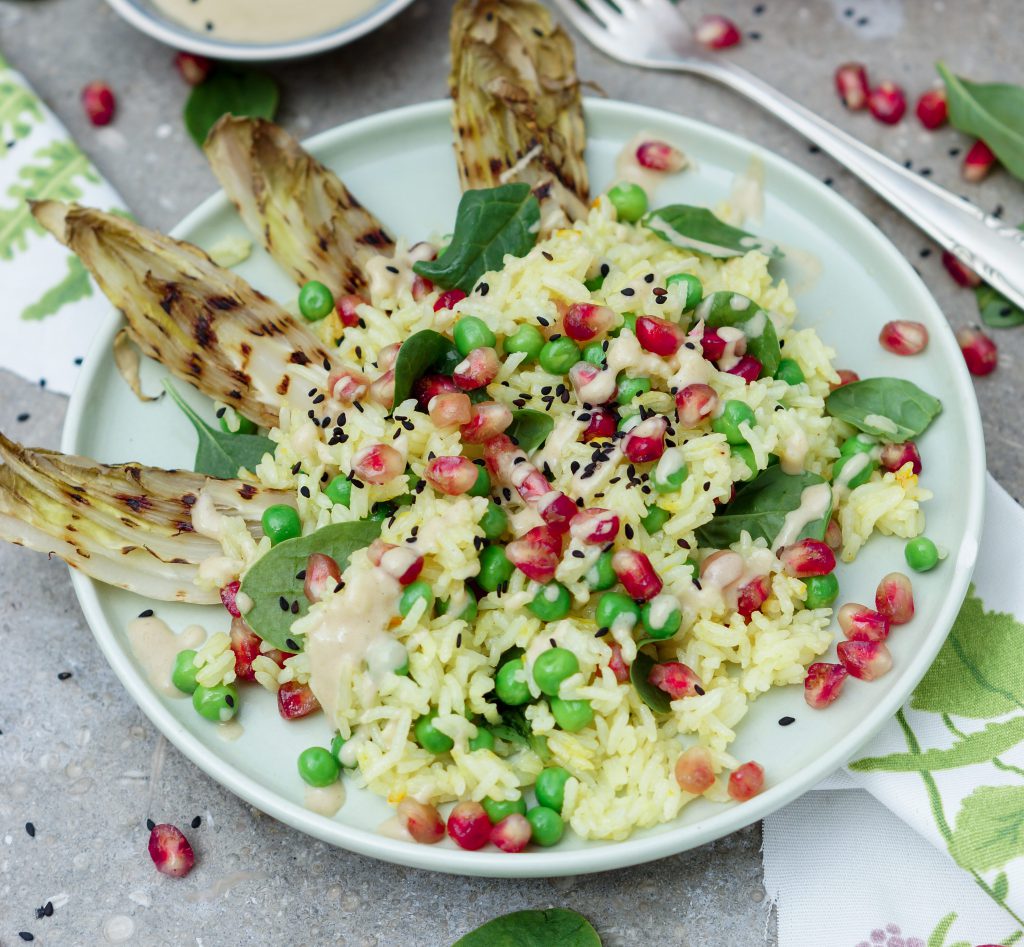 Reissalat Rezept mit Safran und Curry | Deutschland is(s)t vegan