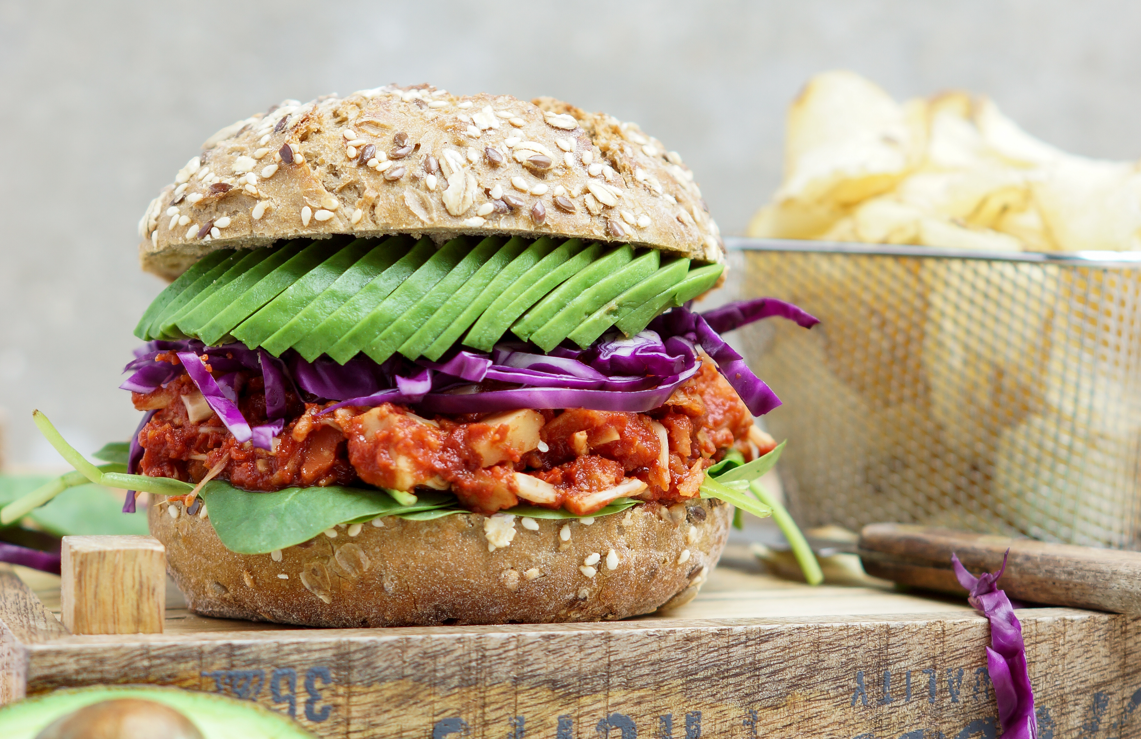 Veganer Burger Pulled Pork aus Jackfruit Deutschland is(s)t vegan