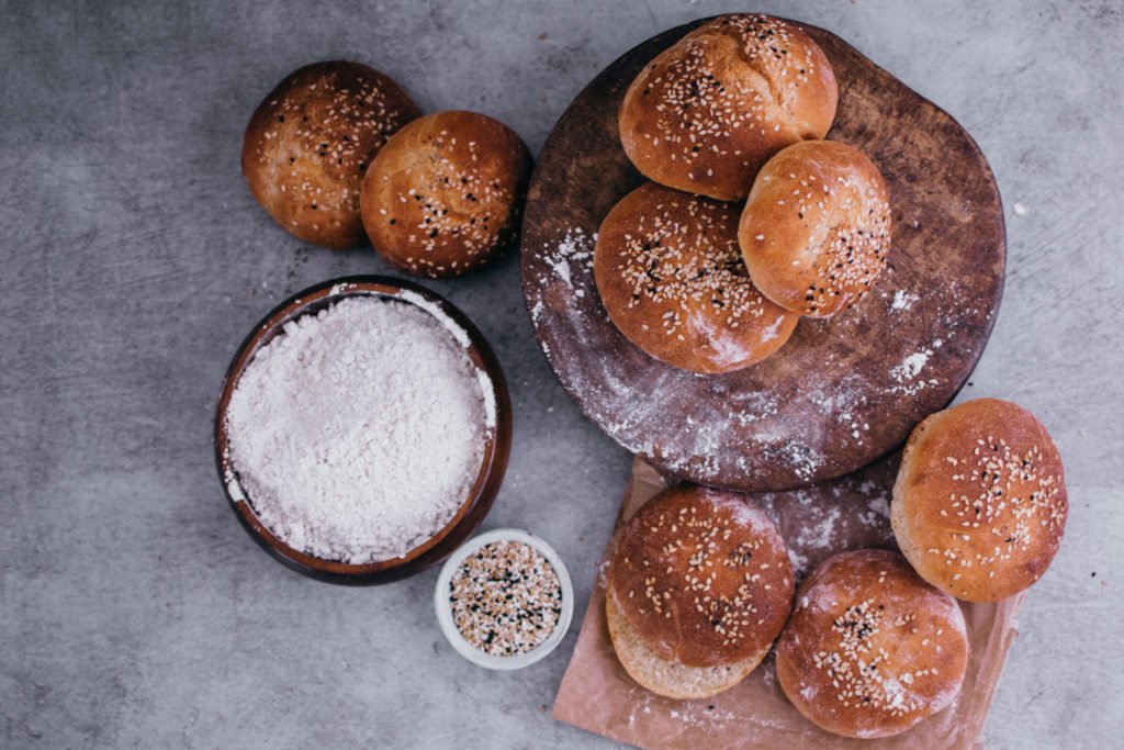 vegane Burgerbrötchen