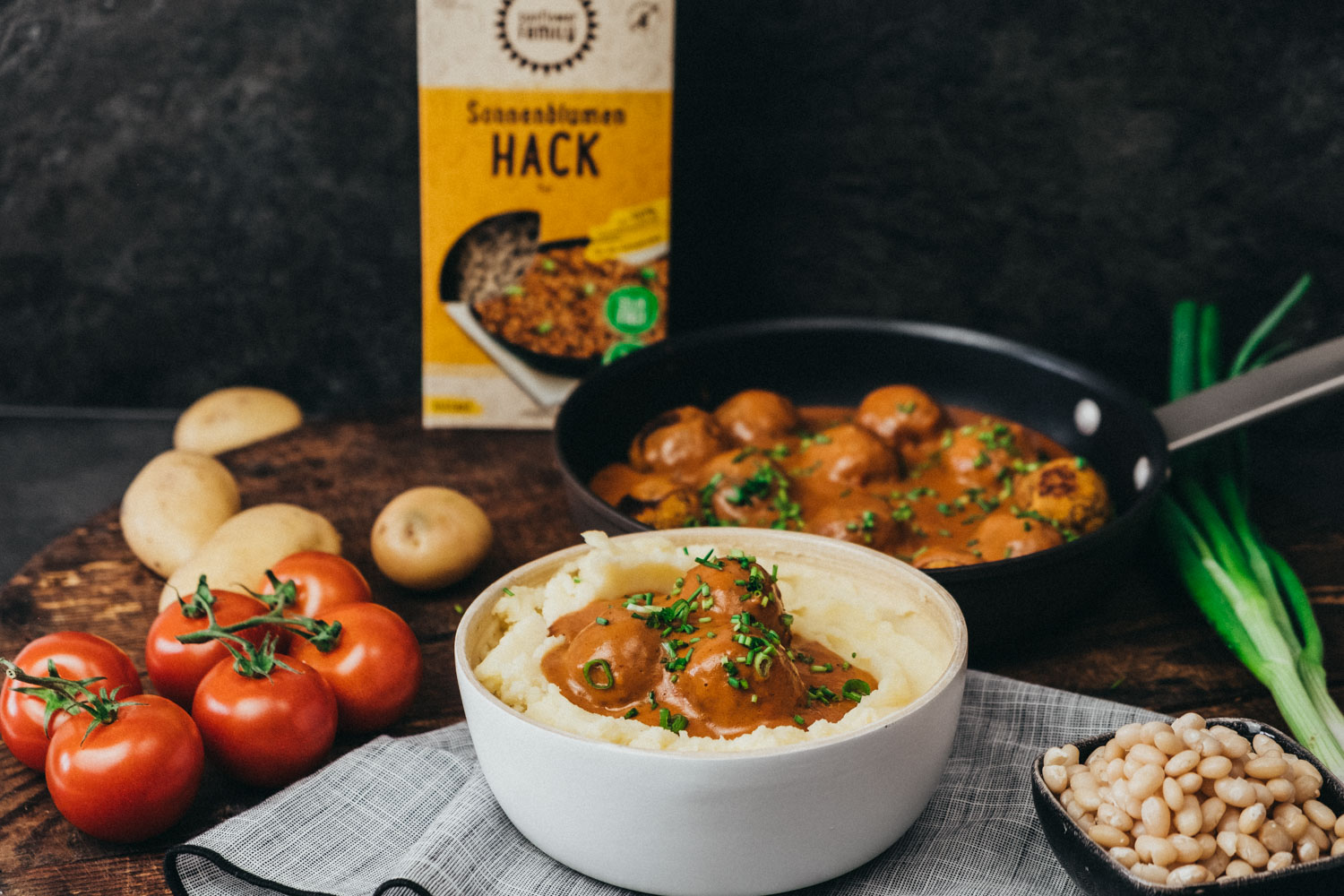 Vegane Hackbällchen mit Sonnenblumen Hack | Deutschland is(s)t vegan