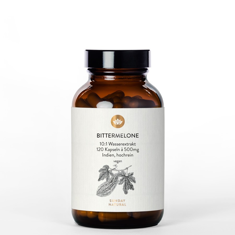 Bittermelone Kapseln hochdosiert 10:1 Wasserextrakt, 120 Kapseln
vegane Vitamine