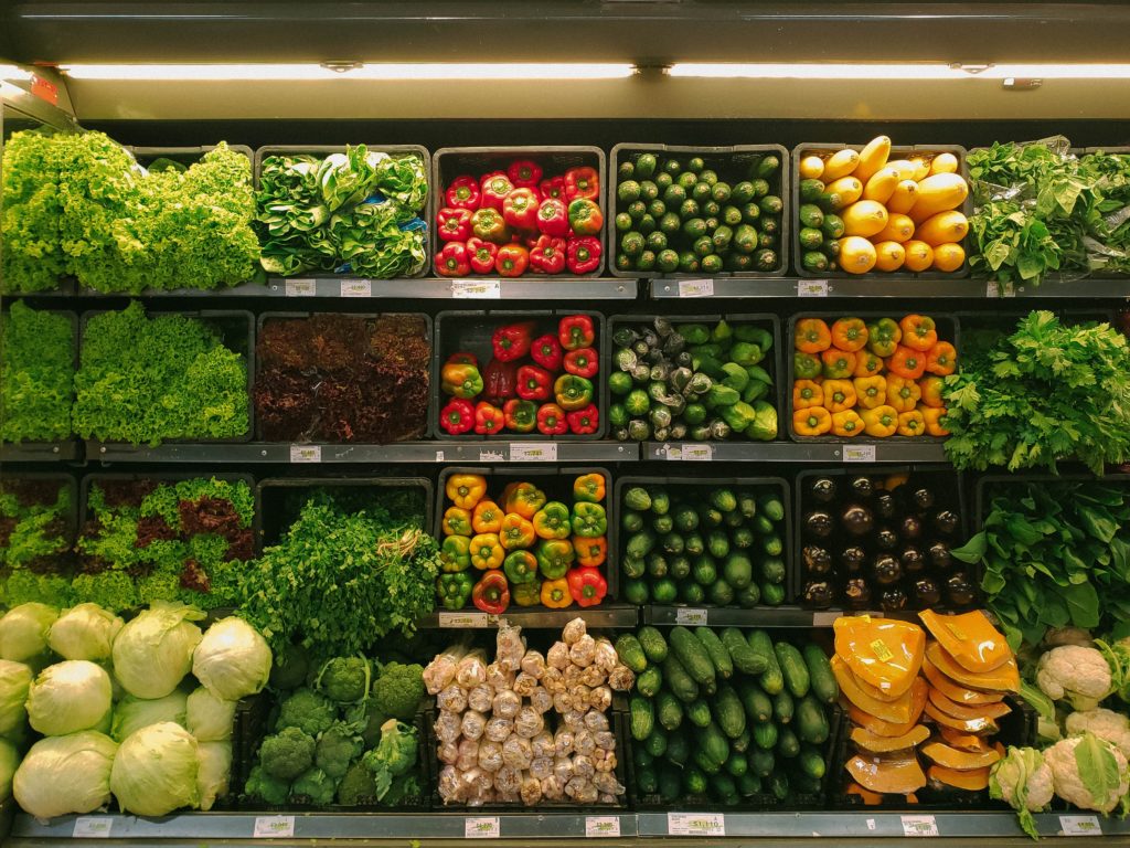 Vegan Essen in Spanien Obst und Gemüse 
