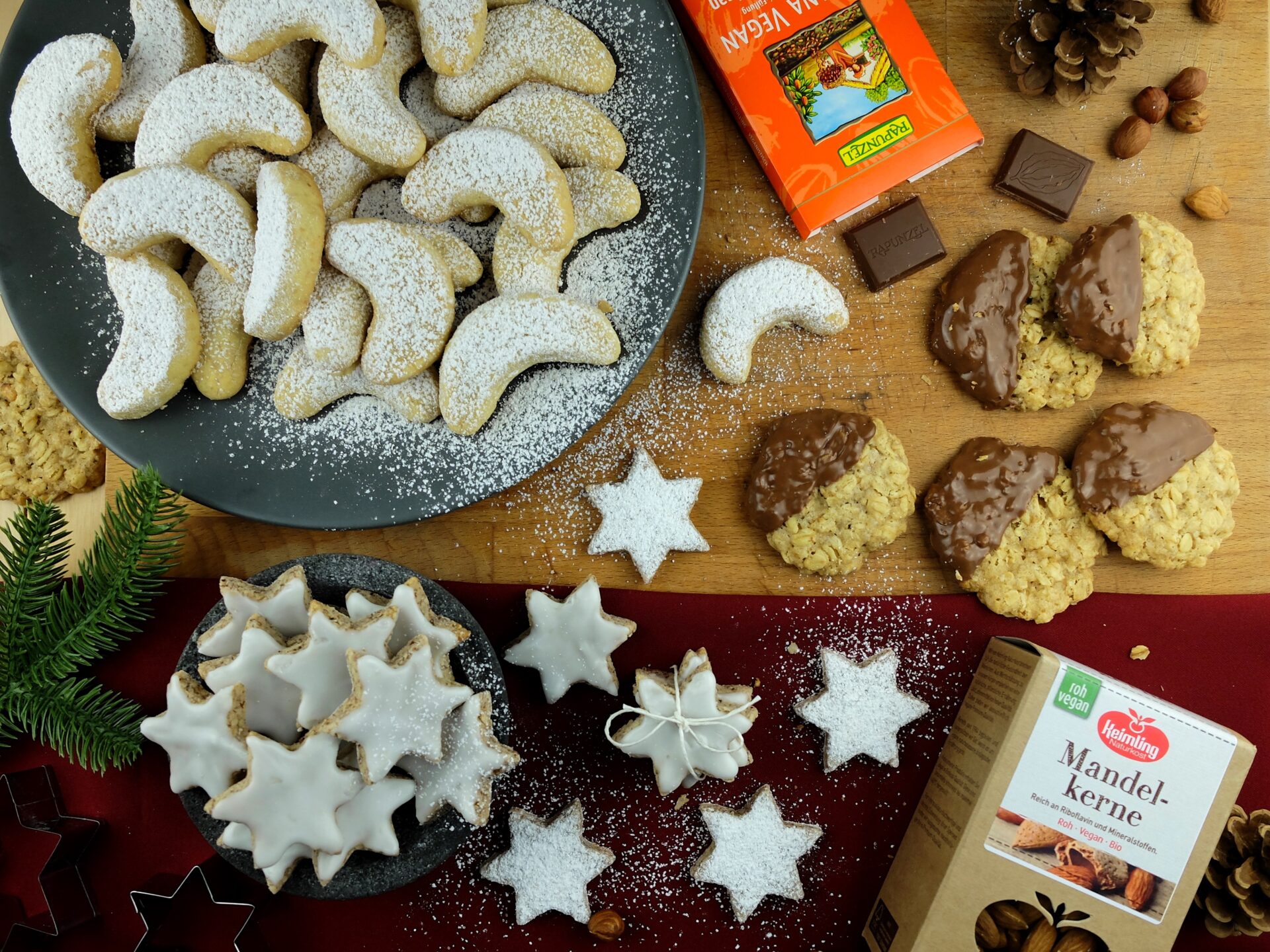 Vegane Plätzchen zur Weihnachtszeit