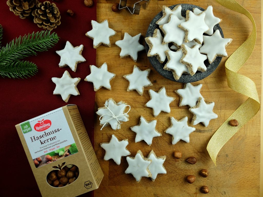 Vegane Zimtsterne mit Haselnüssen von Keimling
vegane Weihnachtsplätzchen