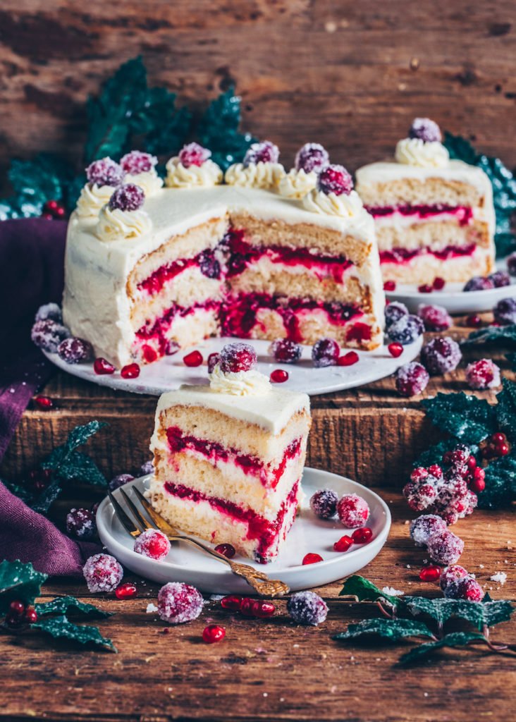 veganes Weihnachtsmenü
Cranberry-Torte als Dessert