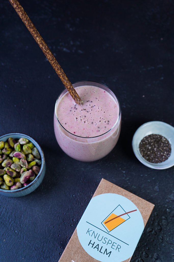 Smoothie Rezept mit plastikfreier Halm