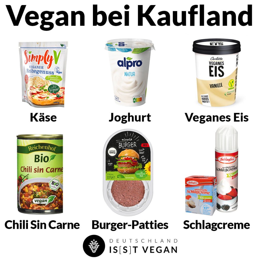 Vegane Lebensmittel aus dem Supermarkt Vegan im Kaufland