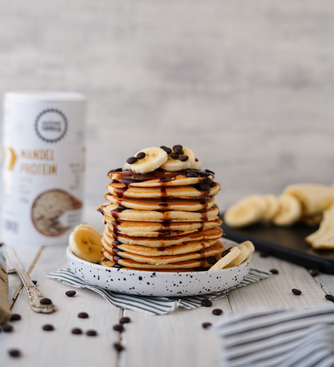 Mandelprotein Pancakes