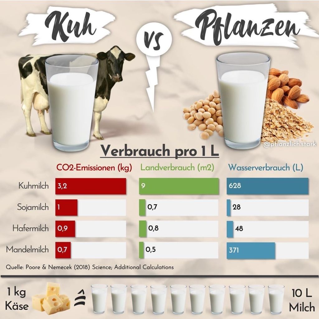 Vegane Milchalternativen zu Kuhmilch | Deutschland is(s)t vegan
