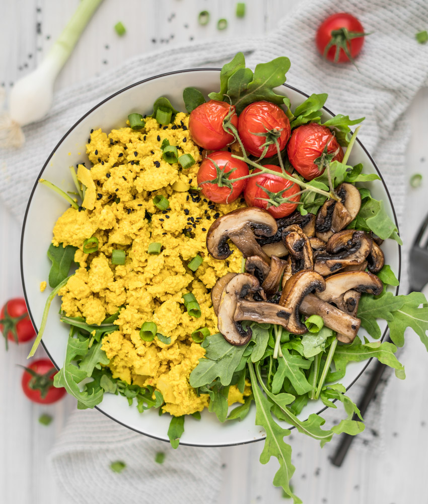 Veganes Rührei aus Tofu