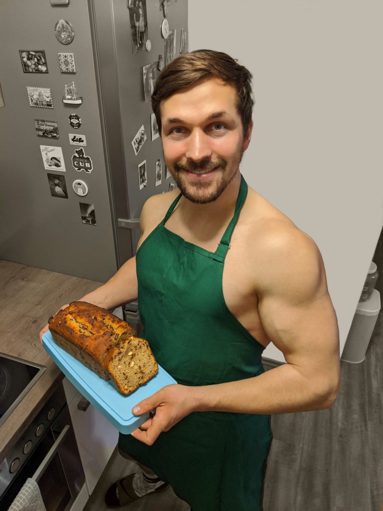 veganes Bananenbrot protein