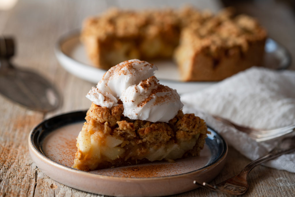 Streuselkuchen vegan mit Apfel