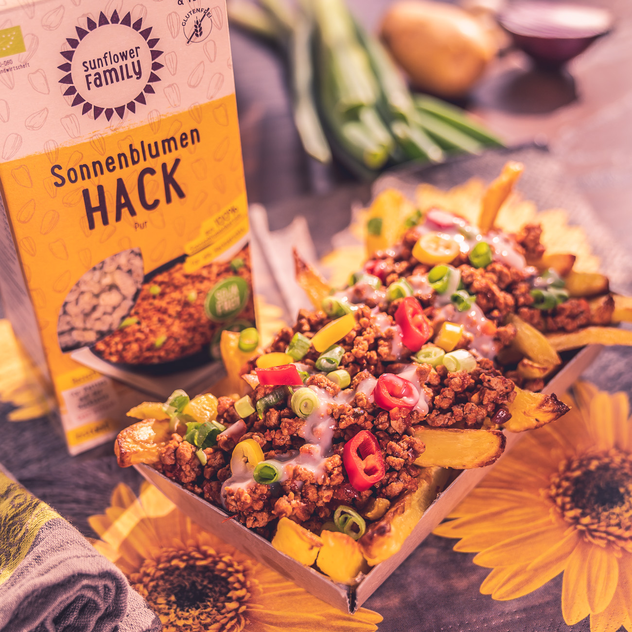 Pommes Mit Hack Vegane Proteinquelle Special loaded Pommes | Deutschland is(s)t vegan