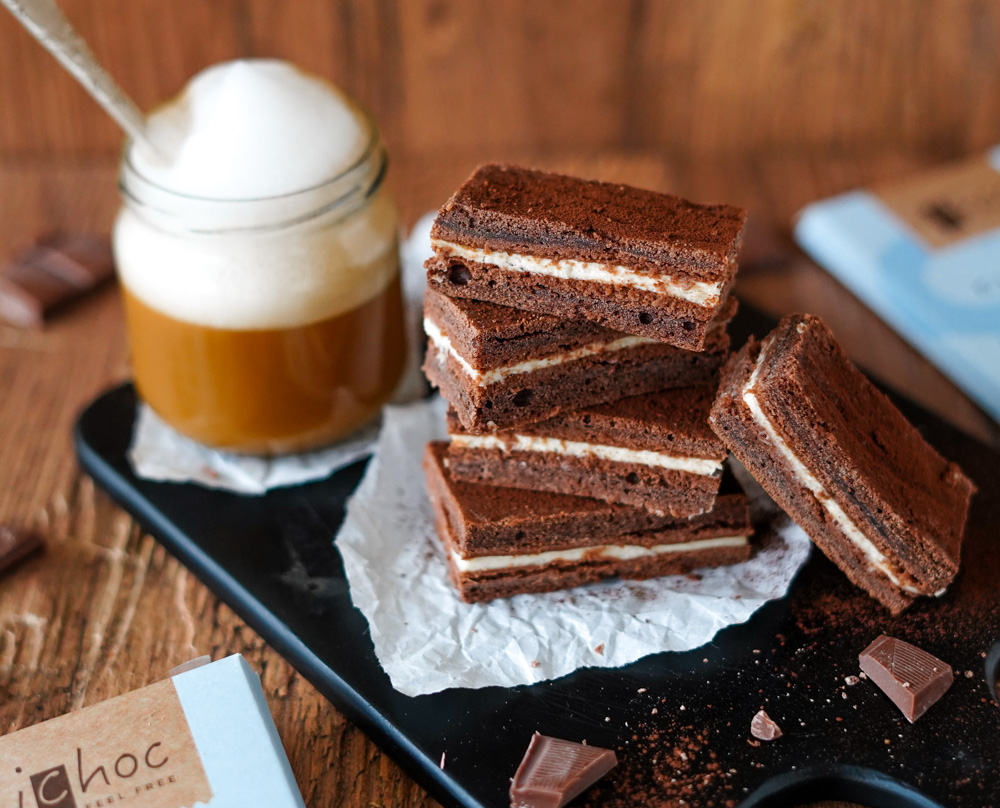 Vegane Milchcreme Schnitte