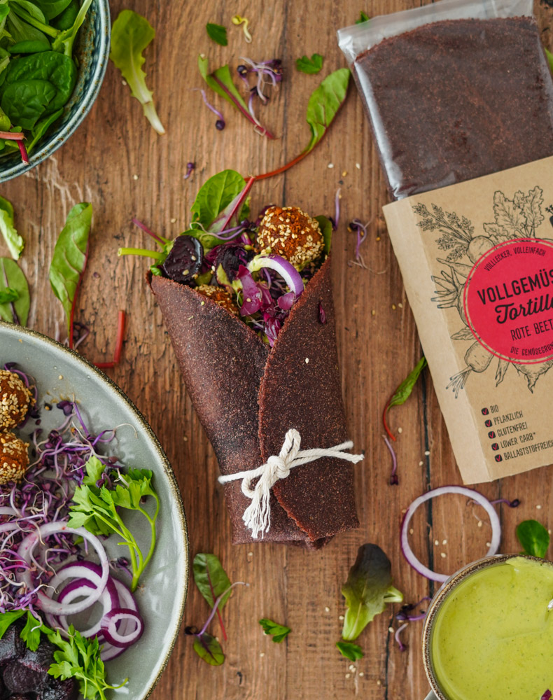 Rote Beete Tortillas