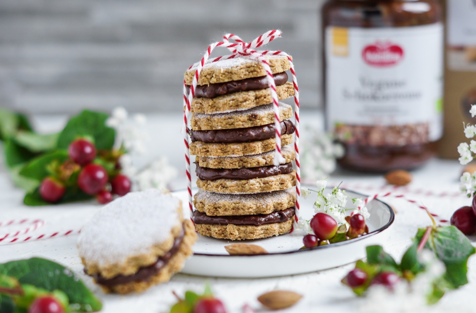 Plätzchen mit Schokocreme