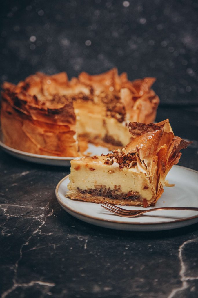Veganer Baklava Cheesecake