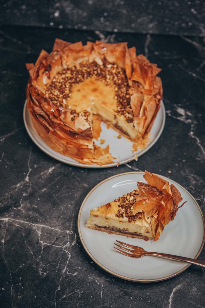 Veganer Baklava Cheesecake