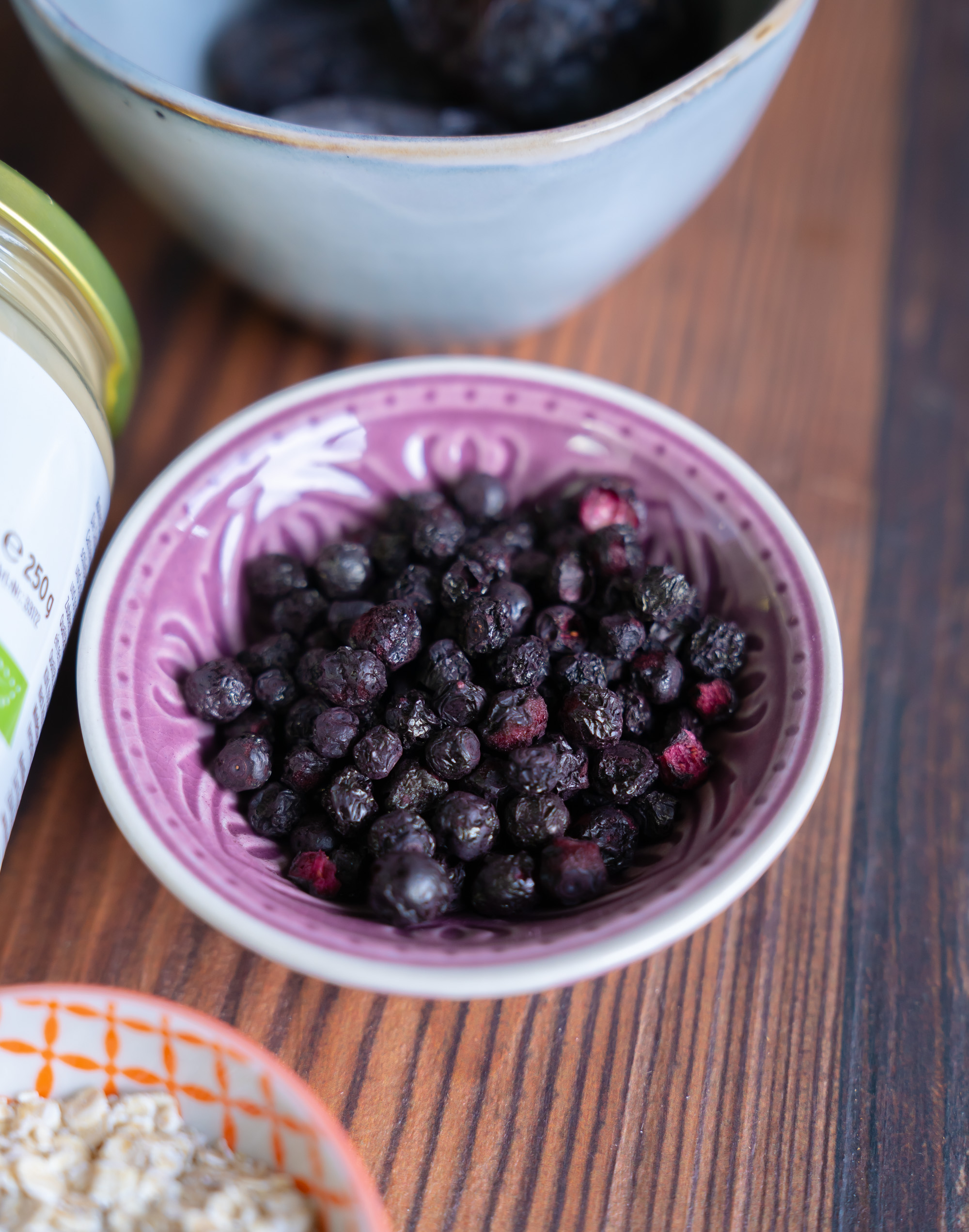 Energy Balls mit Nussmus & getrocknete Beeren Zutaten