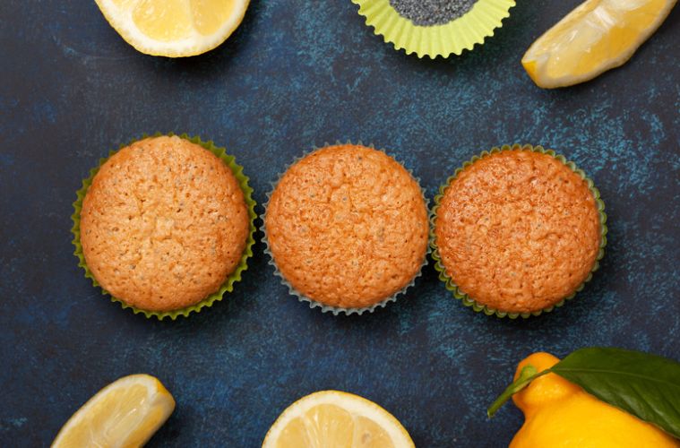 Vegane Zitronenmuffins mit Chia | Deutschland is(s)t vegan