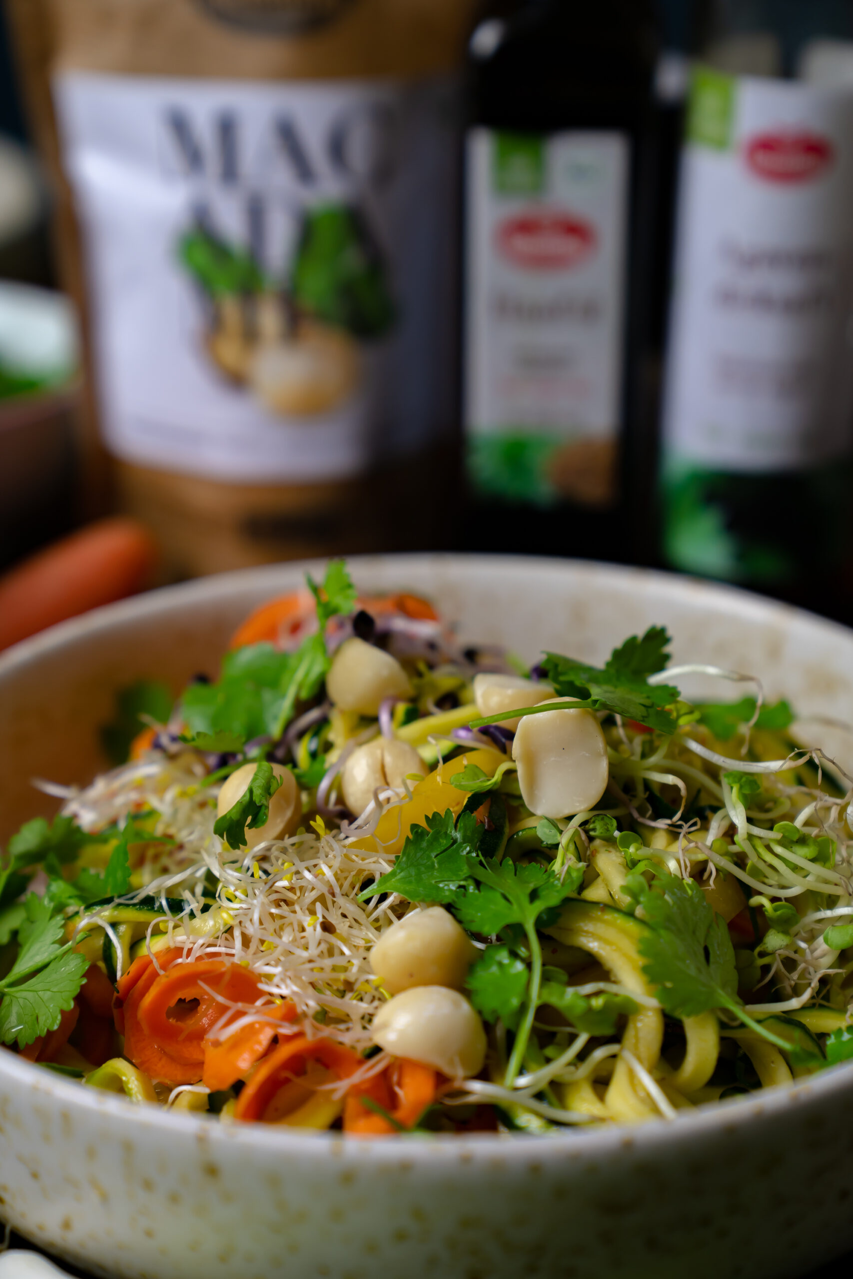 Veganer Pad-Thai-Salat