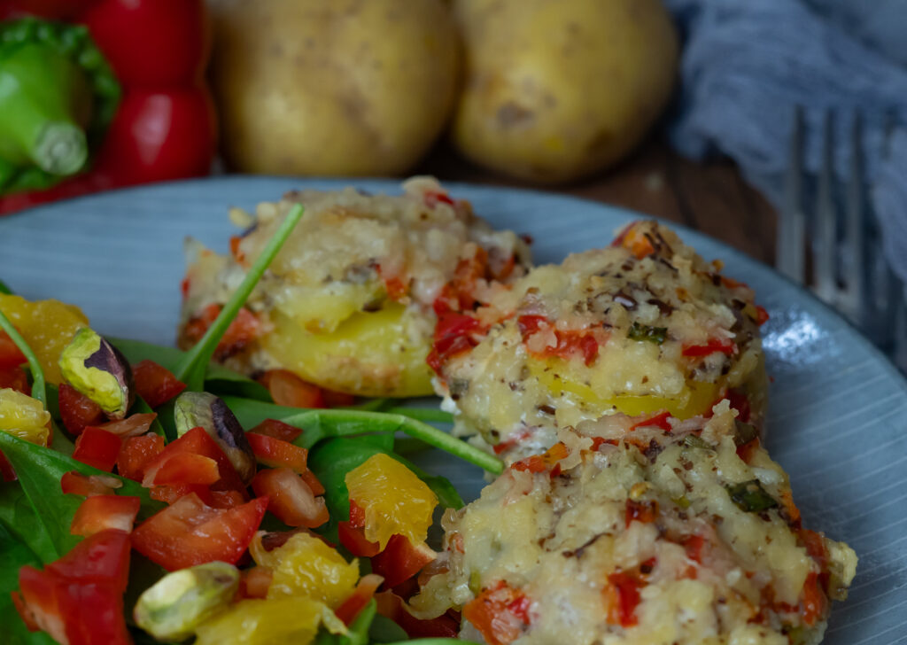 vegane Kartoffelgratin Törtchen