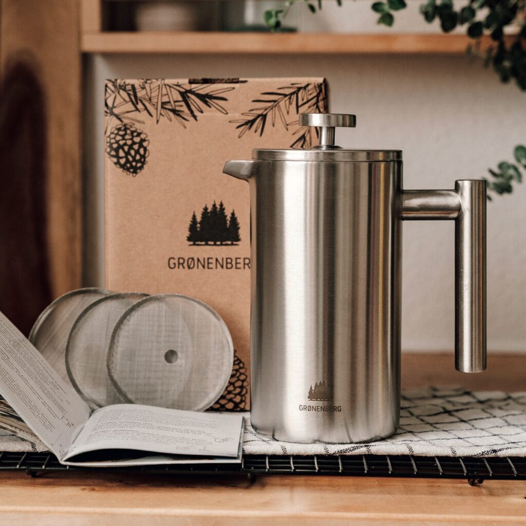 Edelstahl French Press mit Thermo-Effekt 