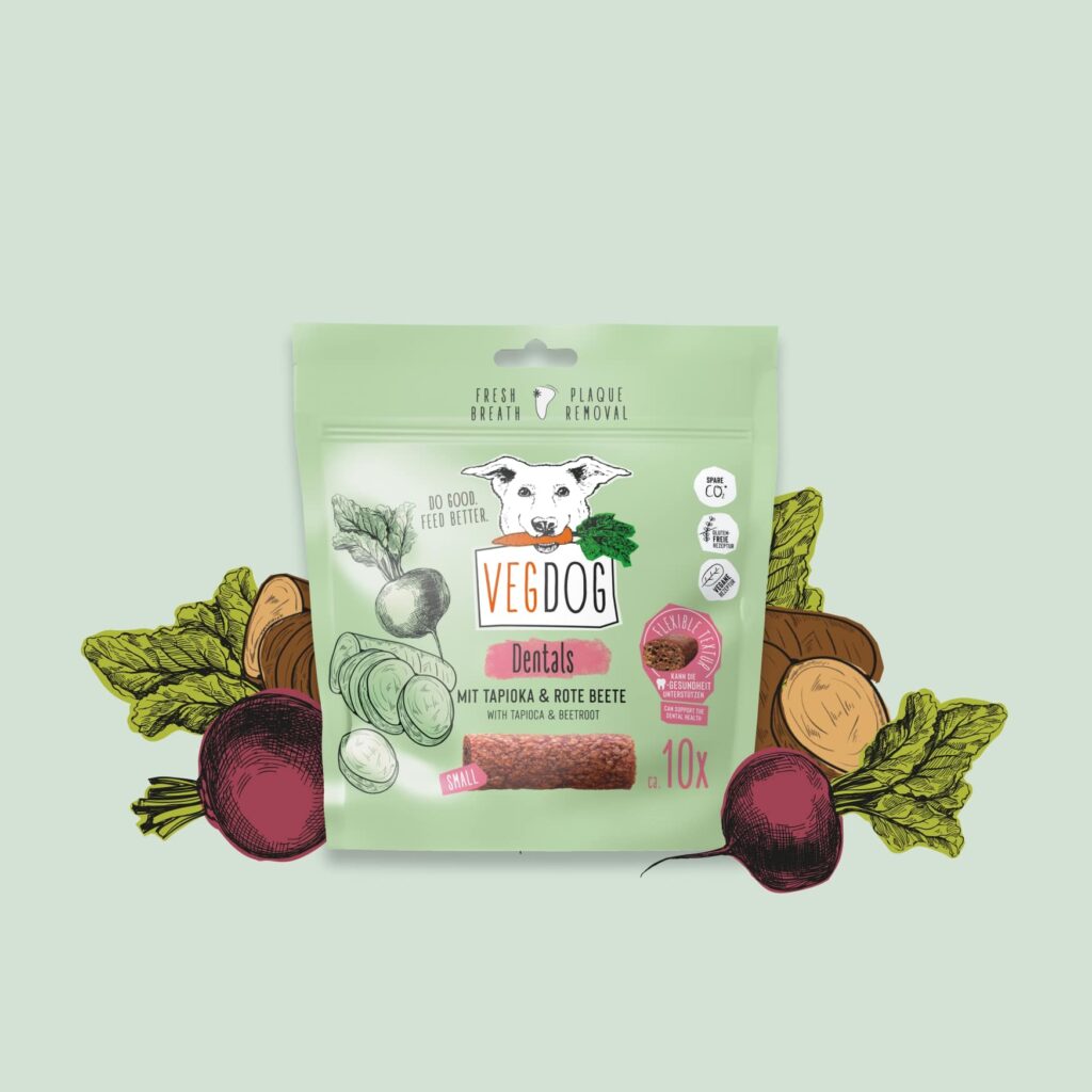 Veganes Hundefutter und Snacks von VEGDOG