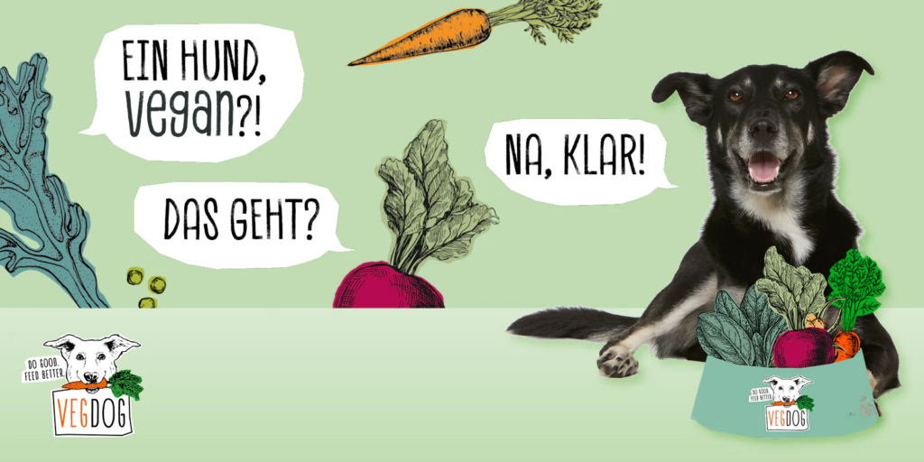 Veganes Hundefutter und Snacks von VEGDOG
