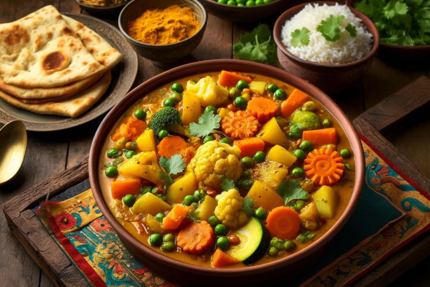 Entdecke das ayurvedische Gemüsecurry für Kapha-Dosha: Ein Rezept für Wärme und Leichtigkeit