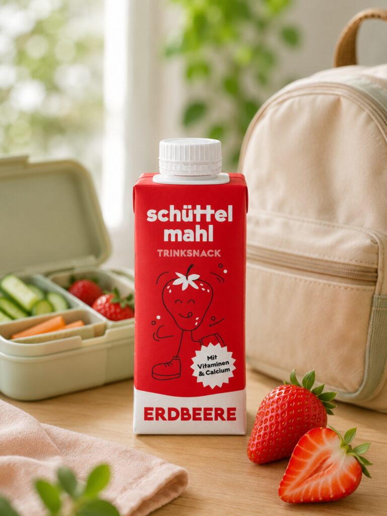 schüttel mahl: Trinksnack für Kinder aus Hafer