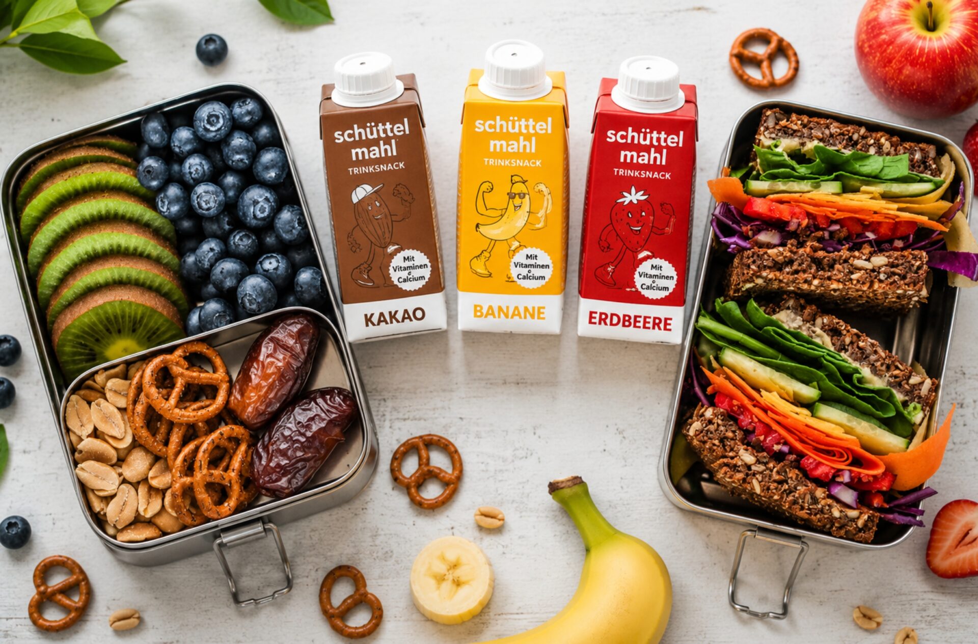schüttel mahl: Trinksnack für Kinder aus Hafer